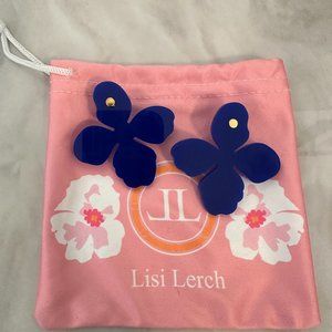 NWOT Lisi Lerch Blue Acrylic Earrings